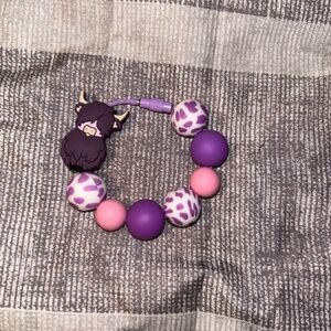 Hand beaded cup/purse handle charms
